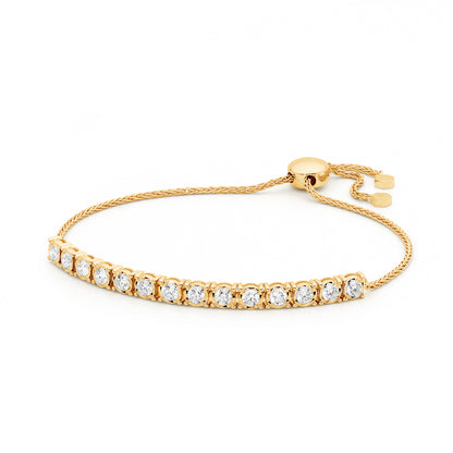 Exceptional Diamond Tennis Tassel Bracelet