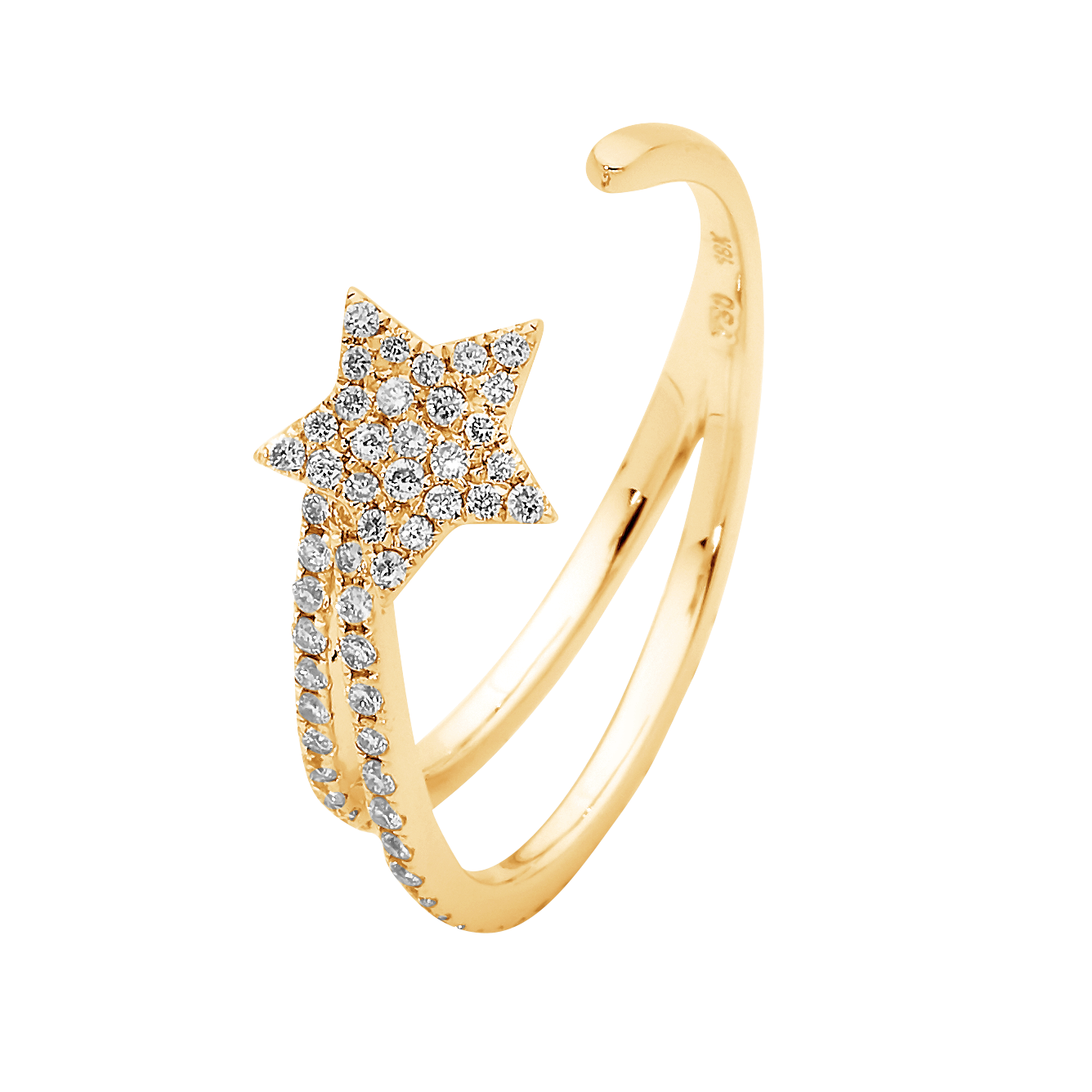 DOUBLE TAIL STAR RING